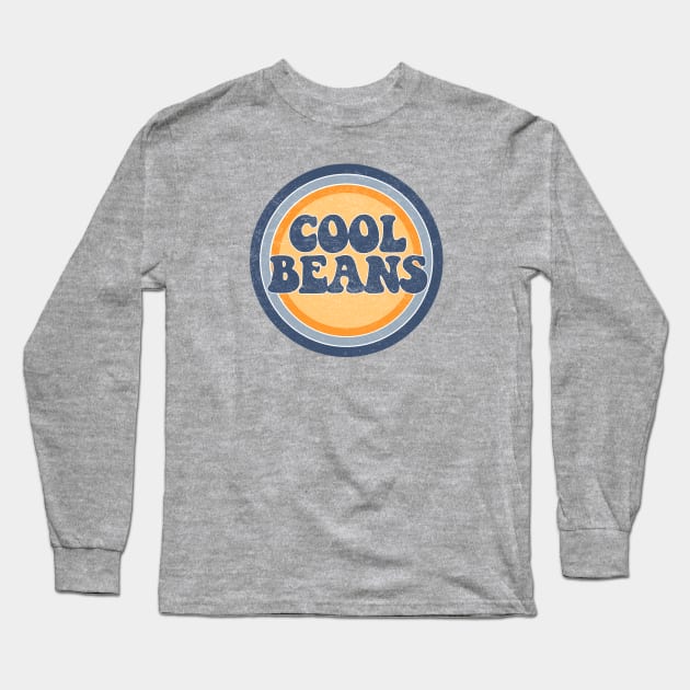 Cool Beans Distressed Long Sleeve T-Shirt by ZeroRetroStyle